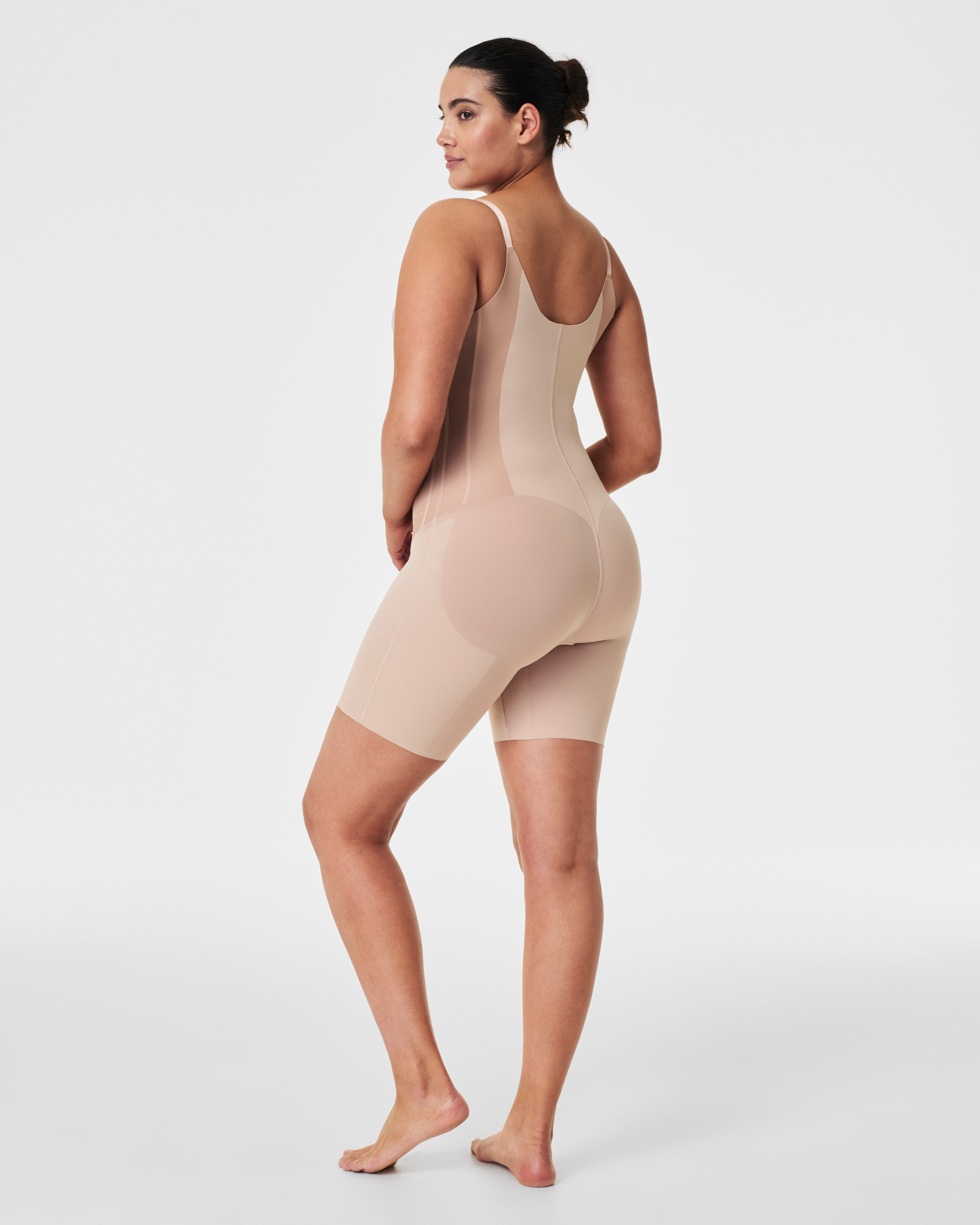 SPANXsupersculpt™ TotalContour Open-Bust Mid-Thigh Bodysuit  Natural Bronze