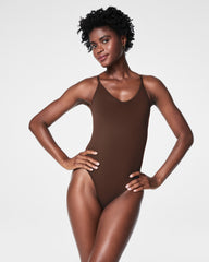 SPANXsculpt™ Seamless Power Thong Bodysuit  Chestnut Brown