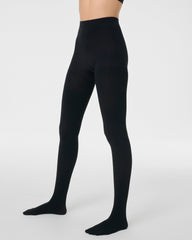 SPANXshape™ Rib Knit Shorty Tights  Very Black
