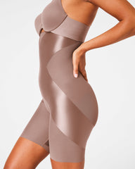 SPANXshape™ Satin-X™ High-Waisted Mid-Thigh Short  Cafe Au Lait