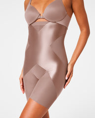 SPANXshape™ Satin-X™ High-Waisted Mid-Thigh Short  Cafe Au Lait