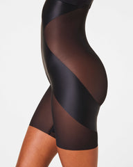 SPANXshape™ Satin-X™ High-Waisted Mid-Thigh Short  Very Black