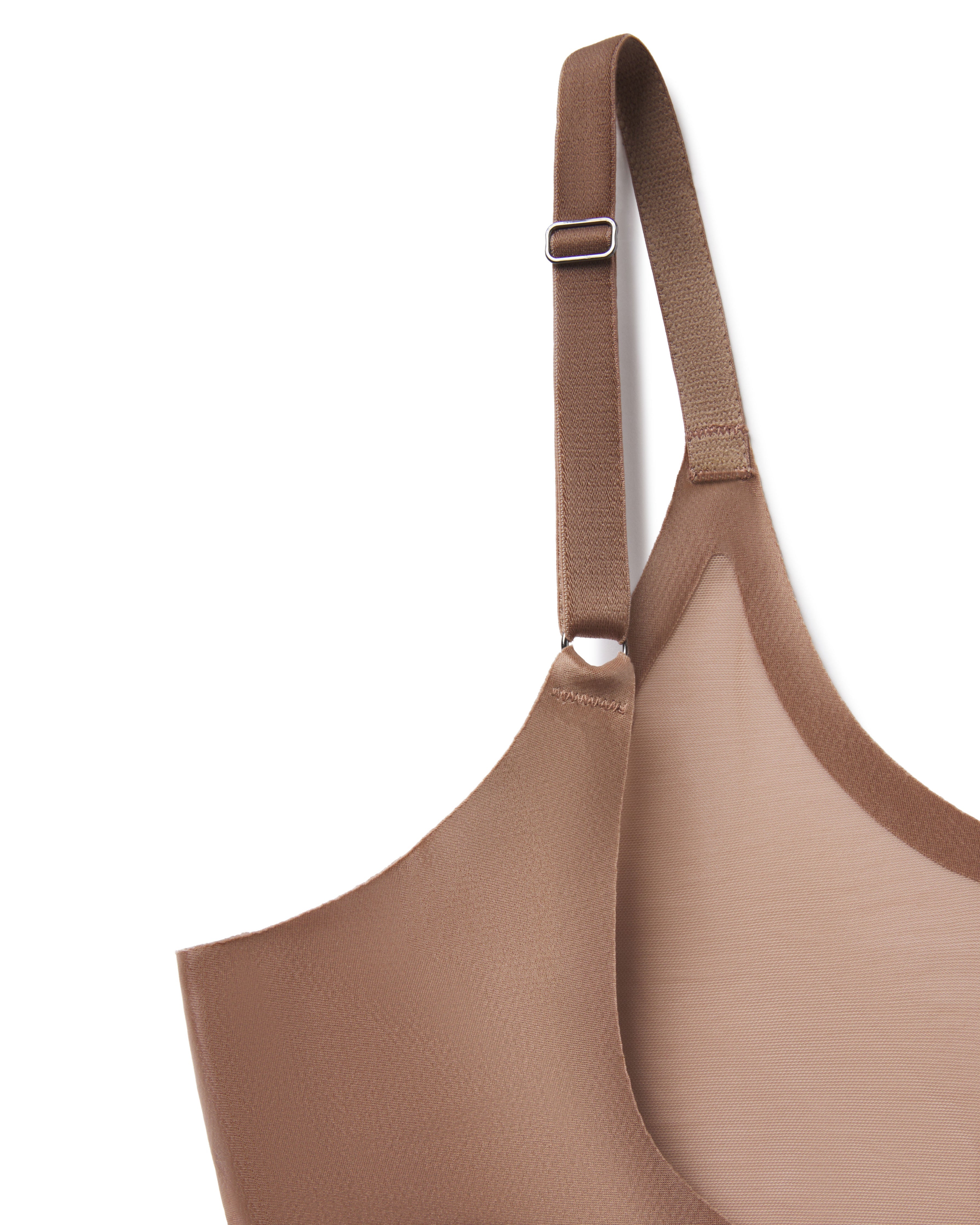 SPANXshape™ Satin-X™ Open-Bust Mid-Thigh Bodysuit  Cafe Au Lait