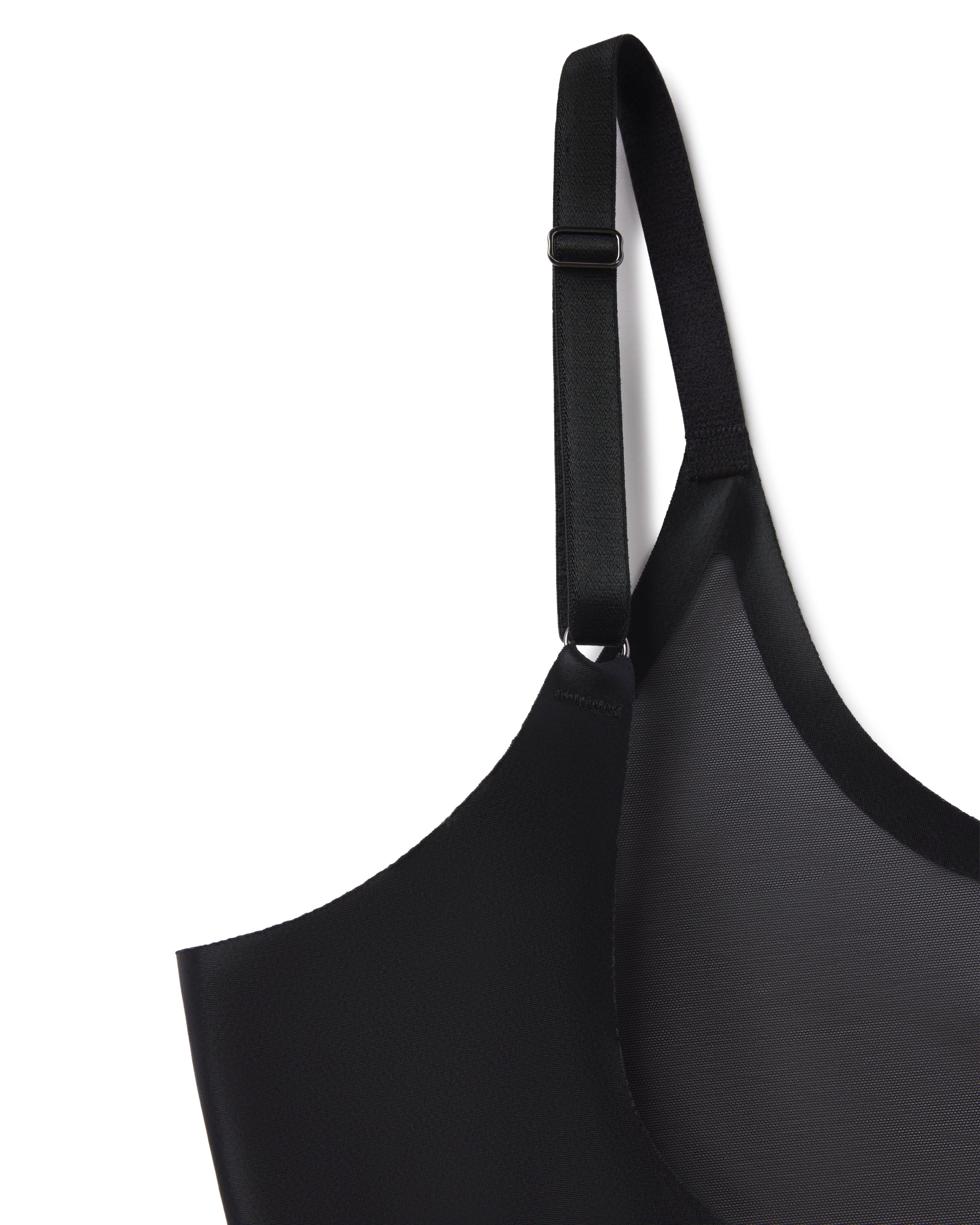 SPANXshape™ Satin-X™ Open-Bust Mid-Thigh Bodysuit  Very Black