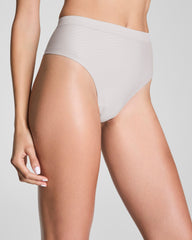 SPANXshape™ Invisible Supima® Cotton Thong  French Grey