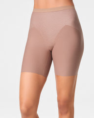 SPANXshape™ Invisible Supima® Cotton Mid-Thigh Short  Cafe Au Lait