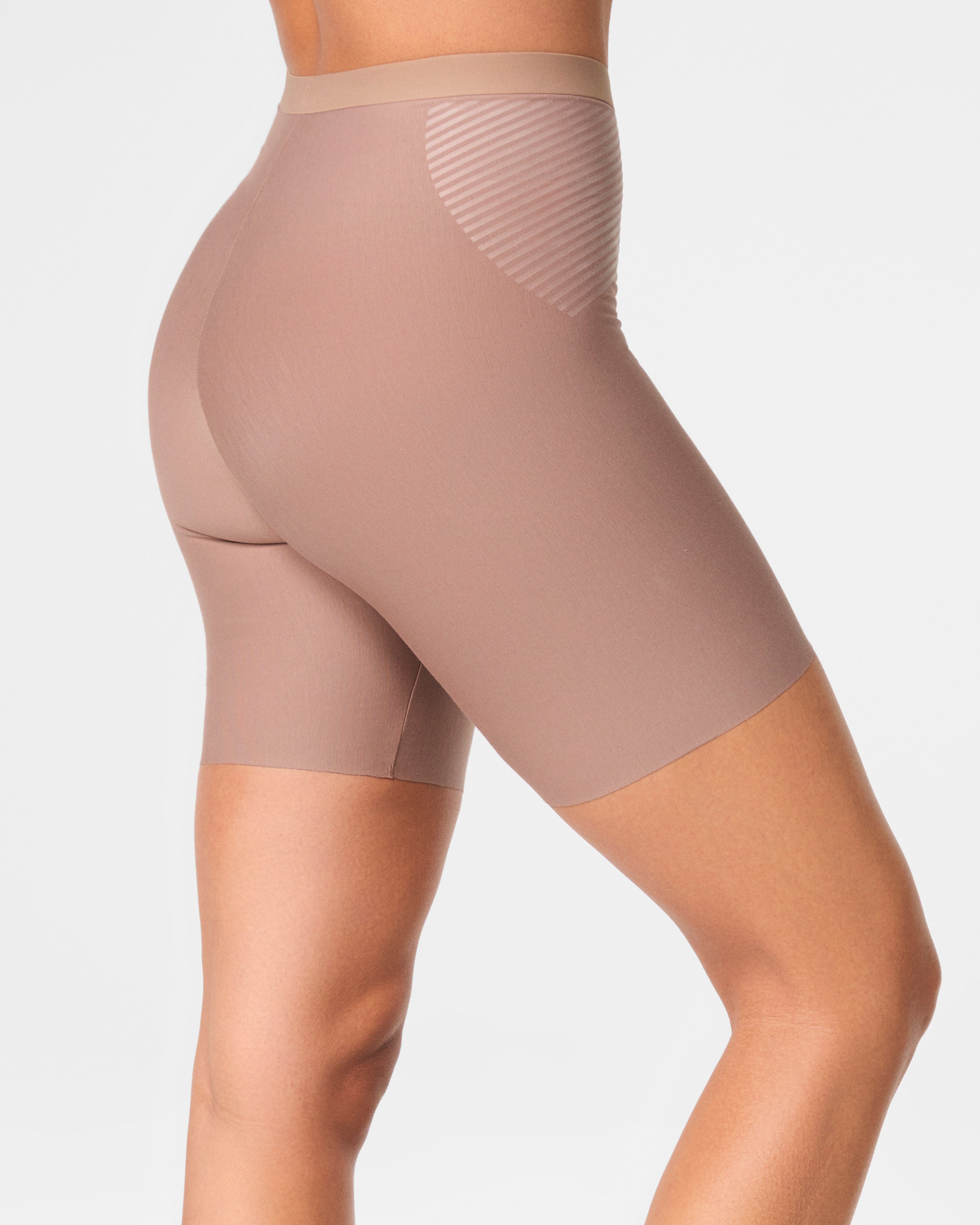 SPANXshape™ Invisible Supima® Cotton Mid-Thigh Short  Cafe Au Lait