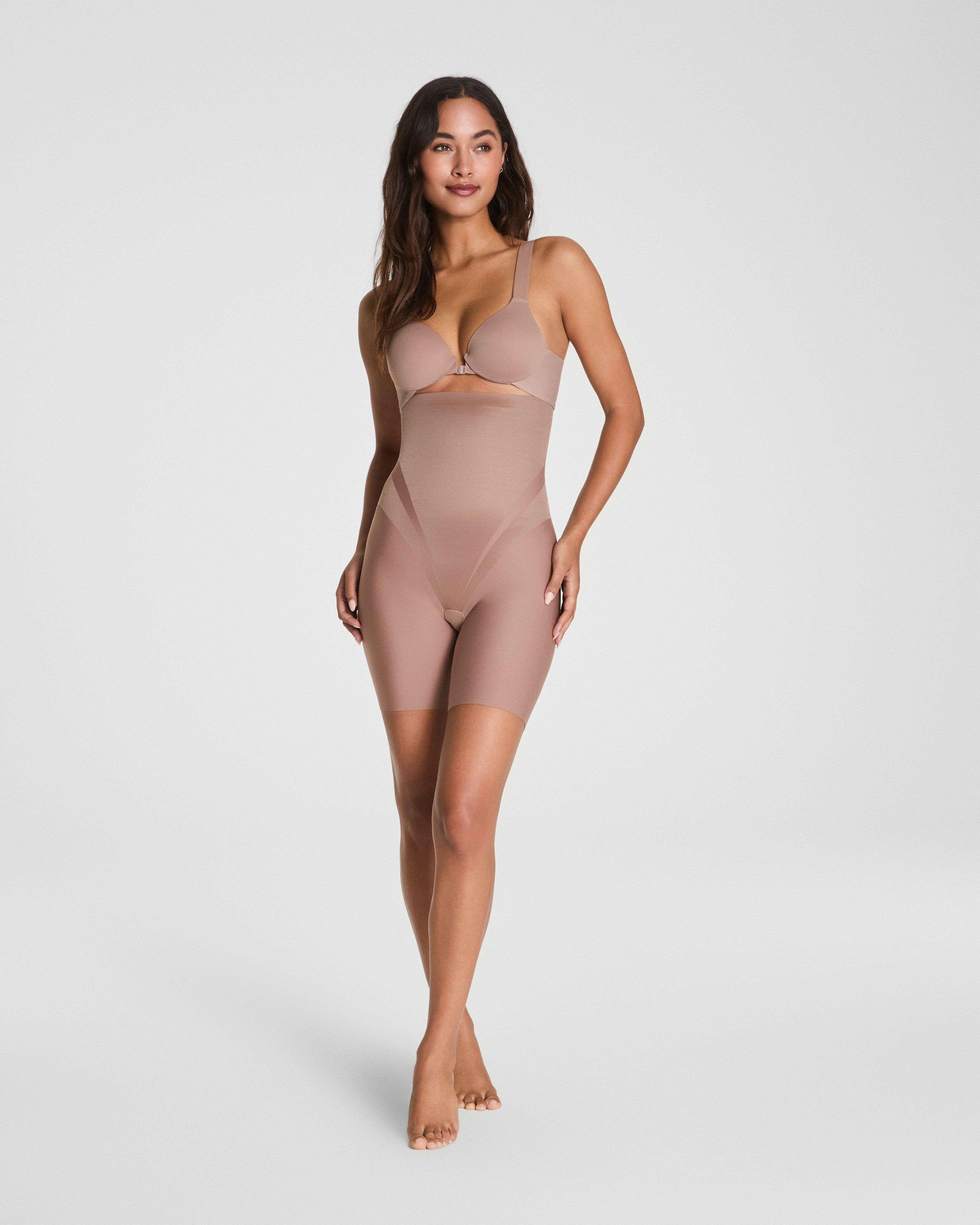 SPANXsupersculpt™ Transform High-Waisted Mid-Thigh Short  Cafe Au Lait