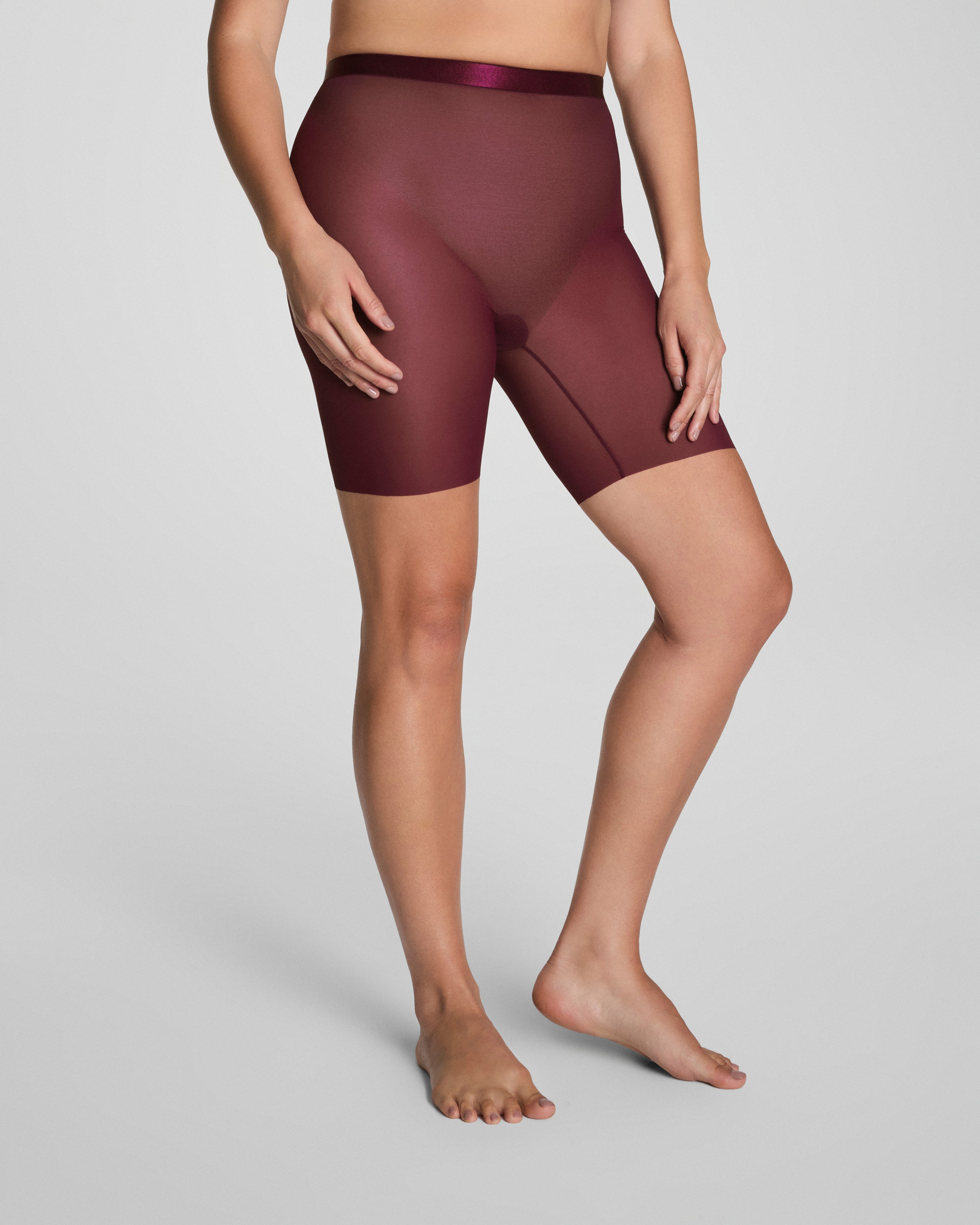 SPANXsupersmooth™ SheerSense Mid-Thigh Short  Plum Berry