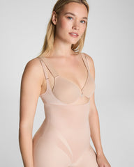 SPANXsupersculpt™ Transform Open-Bust Mid-Thigh Bodysuit  Champagne Beige