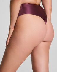 SPANXshape™ LuxeShine Thong  Plum Berry Shimmer