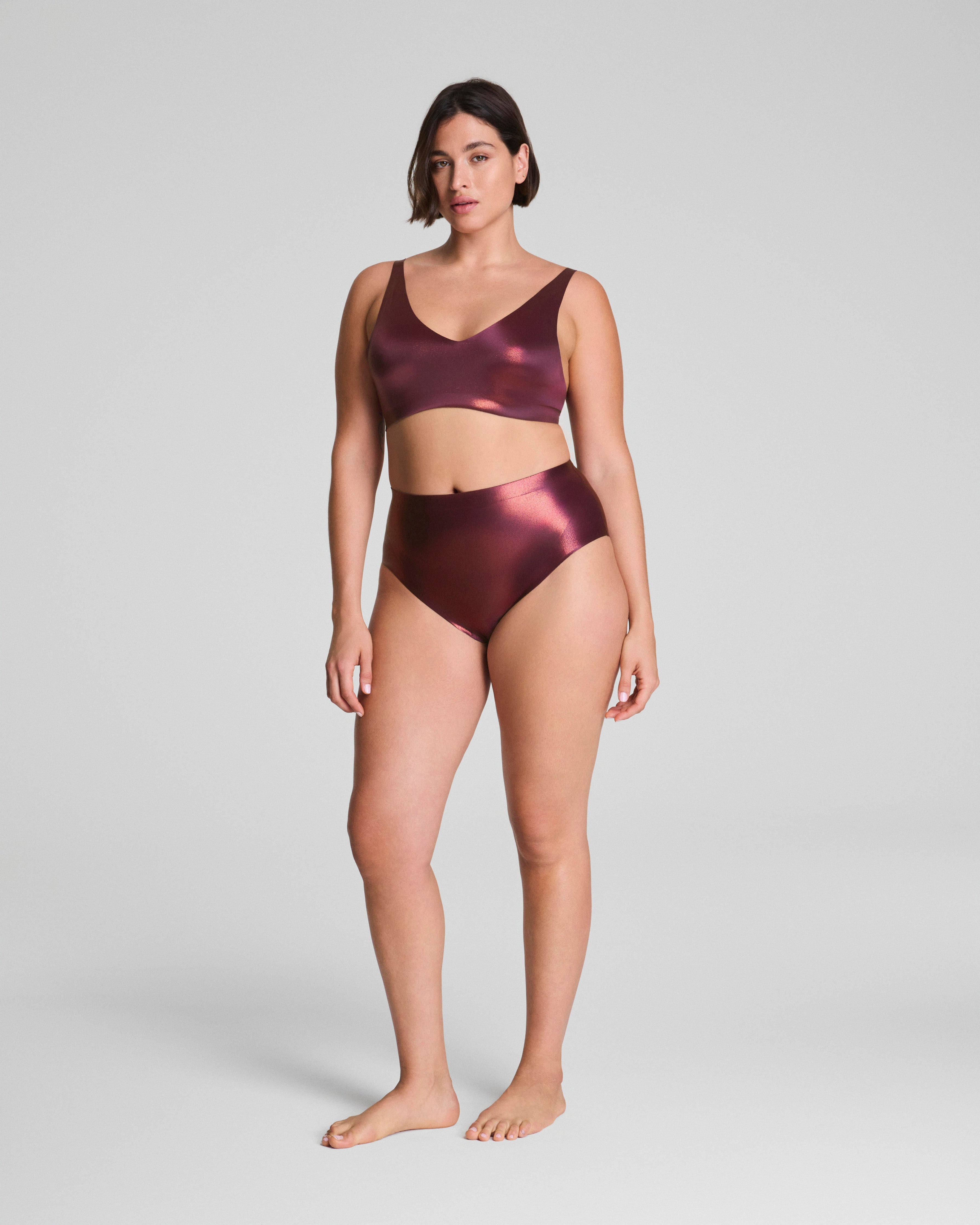 SPANXshape™ LuxeShine Brief  Plum Berry Shimmer