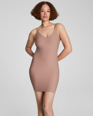 SPANXsupersmooth™ Essential V-Neck Slip  Cafe Au Lait