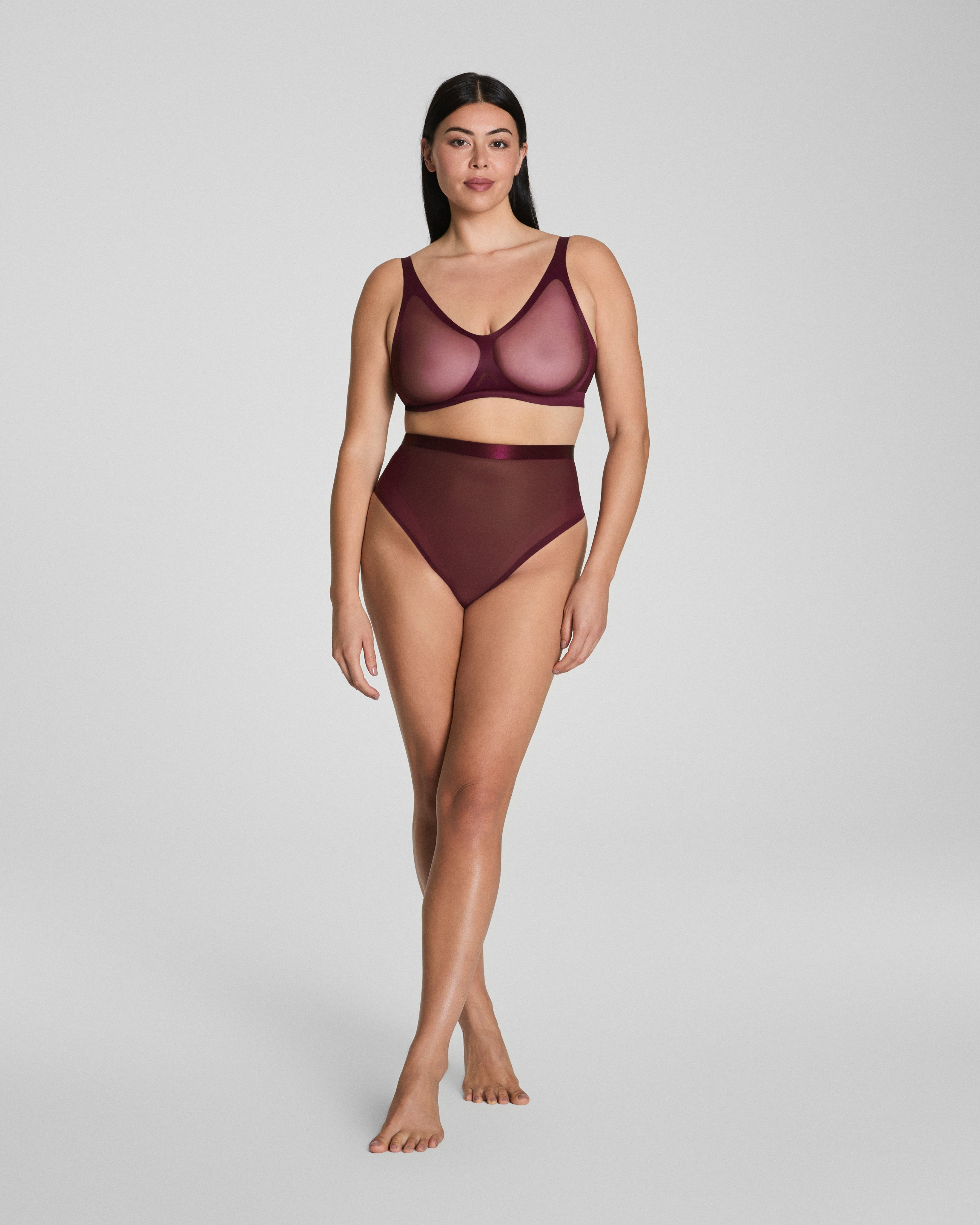 SPANXsupersmooth™ SheerSense Thong  Plum Berry