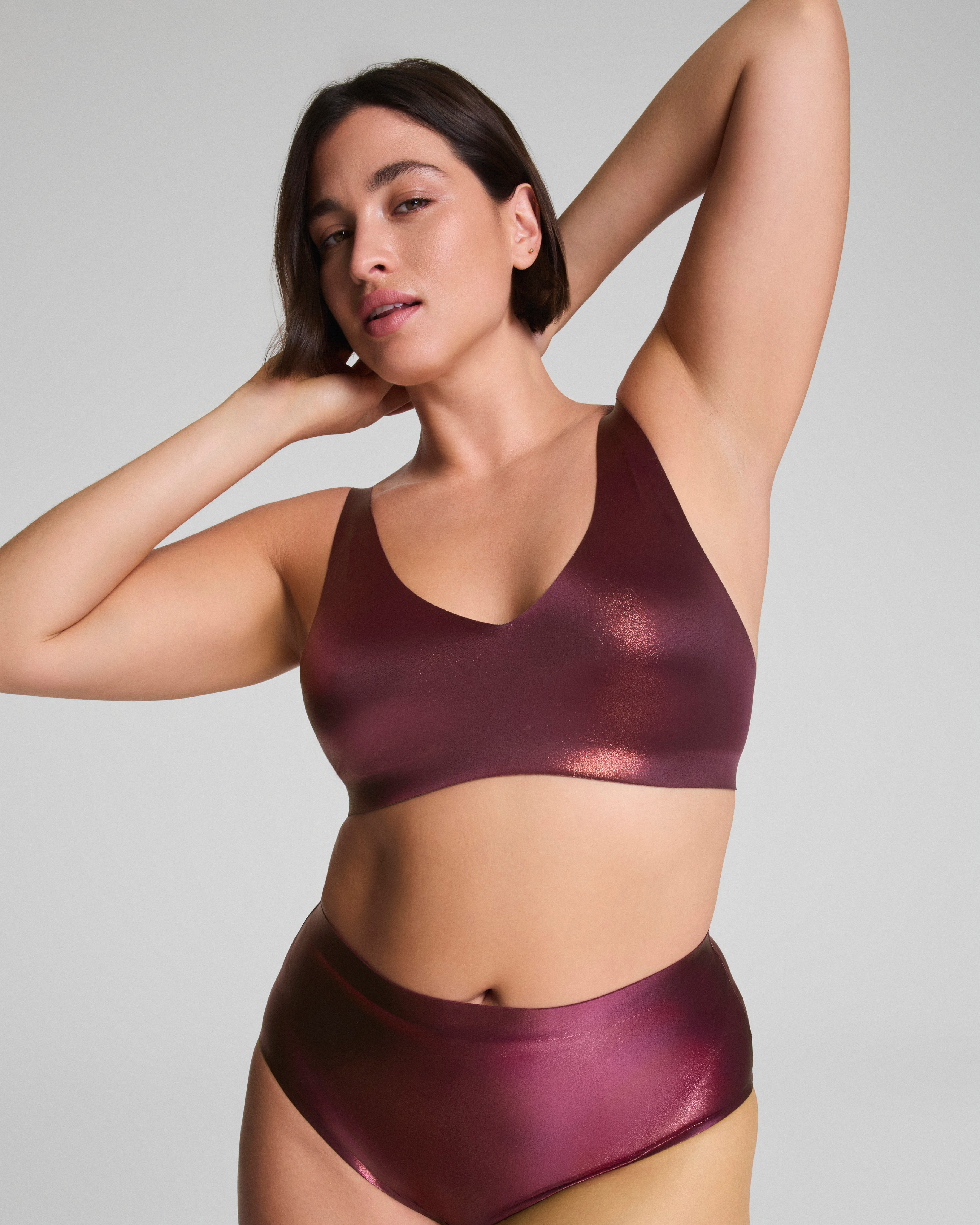 SPANXshape™ LuxeShine Bralette  Plum Berry Shimmer