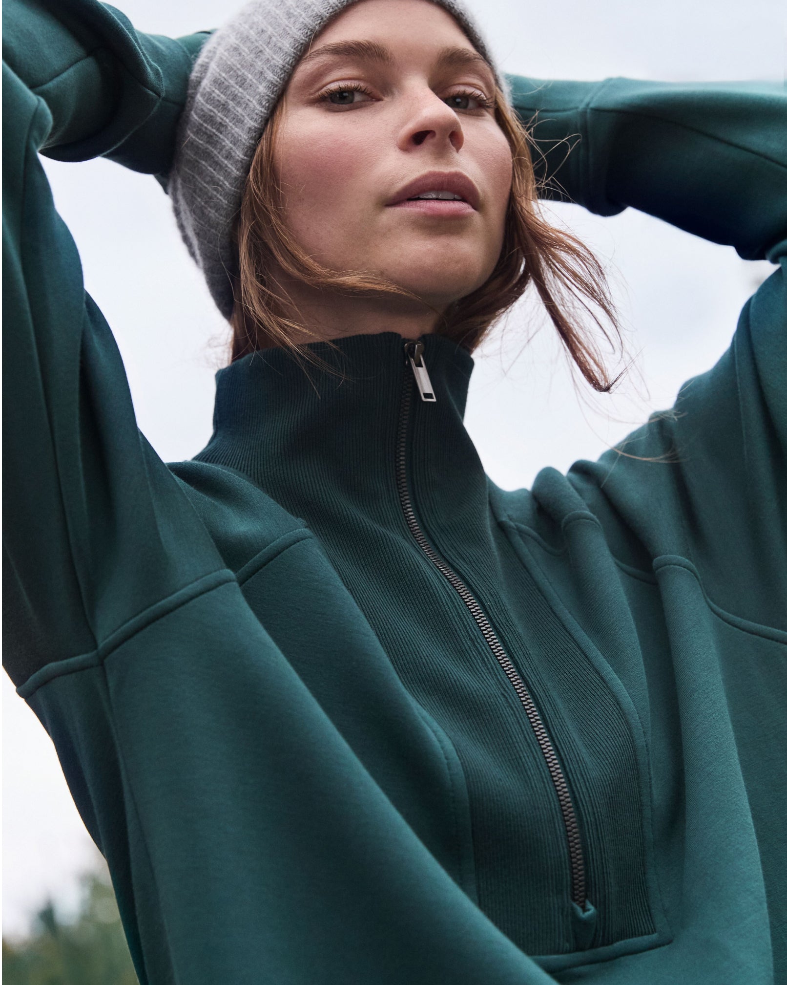 SPANX AirEssentials® Brushed Half Zip Tunic  Meridian