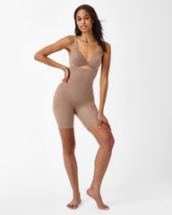 SPANXsculpt™ Seamless Power High-Waisted Mid-Thigh Short  Cafe Au Lait