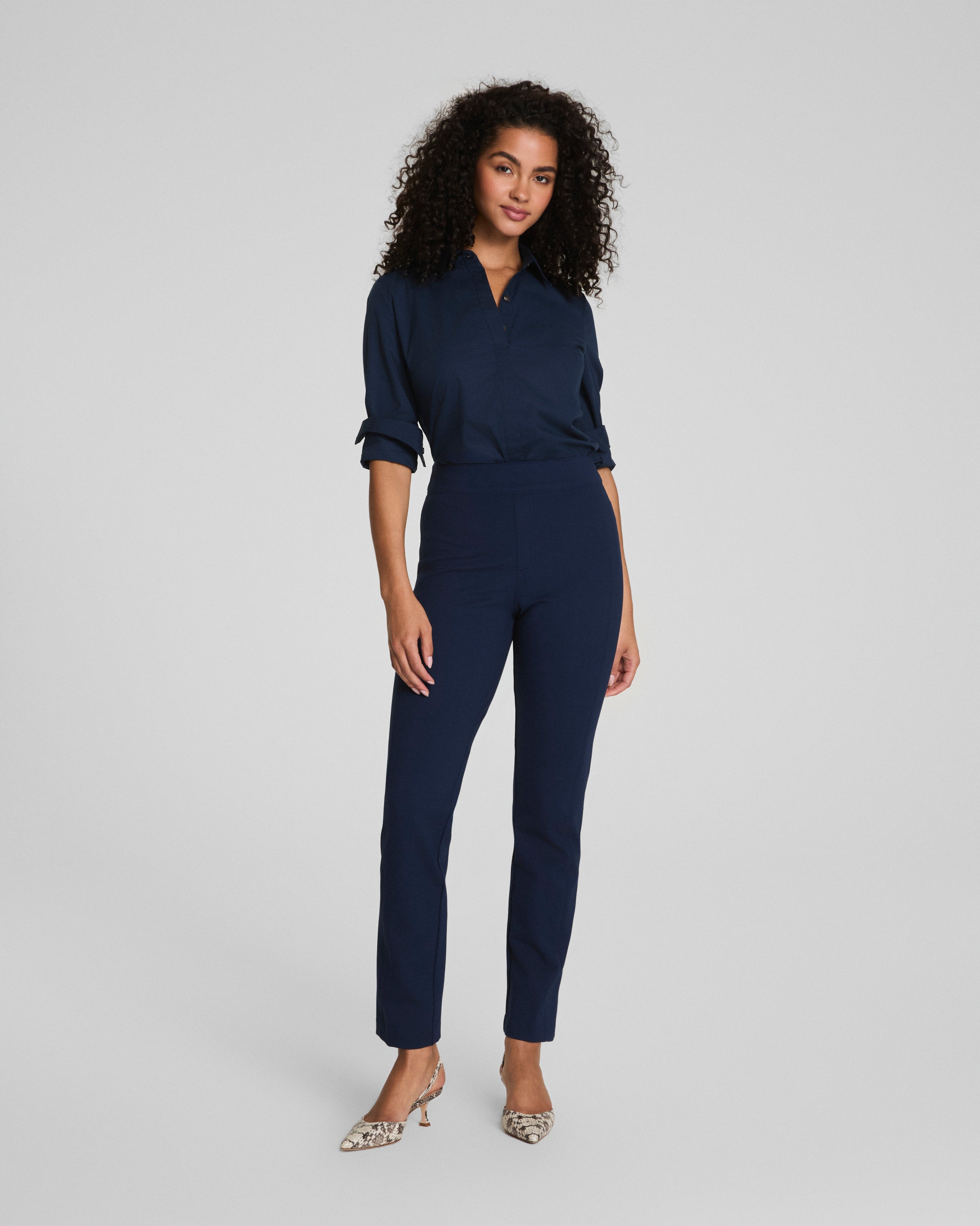 SPANXsupersmooth™ PerfectFit Ponte Slim Straight Pant  Timeless Navy