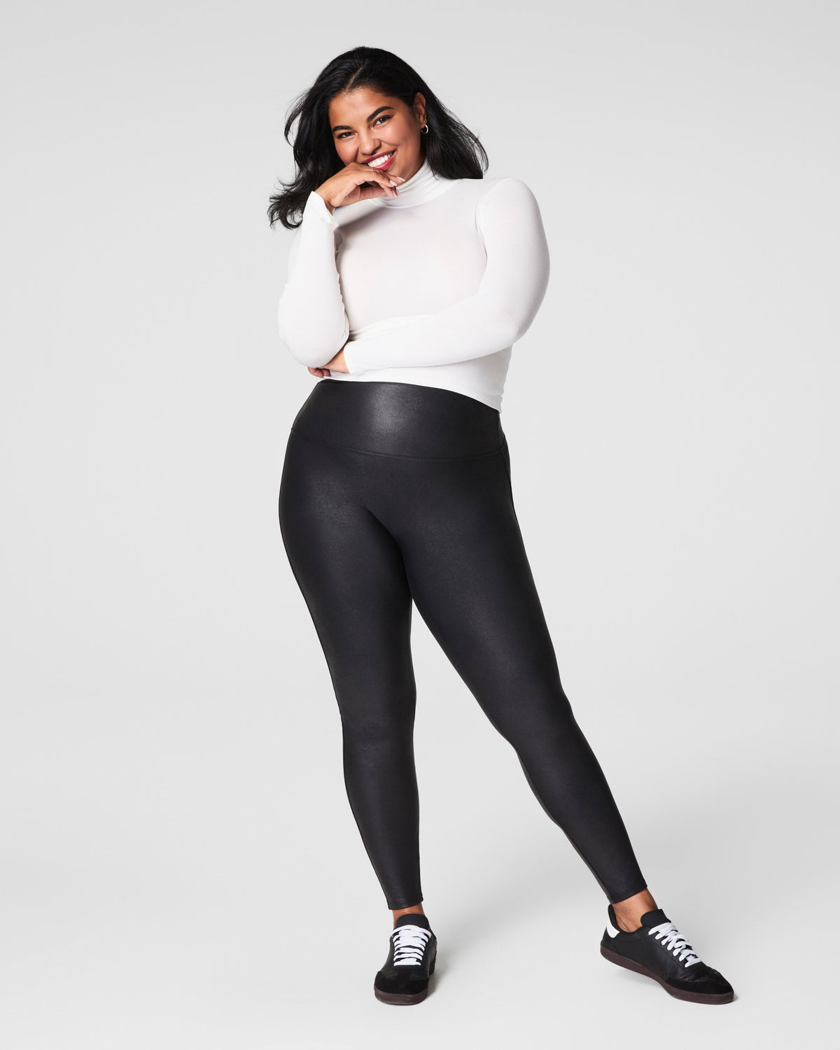 SPANXshape™ Faux Leather Fleece Lined Leggings