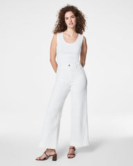 SPANXshape™ Original EveryWear Cropped Wide Leg Jeans with Patch Pockets  White