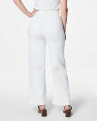SPANXshape™ Original EveryWear Cropped Wide Leg Jeans with Patch Pockets  White