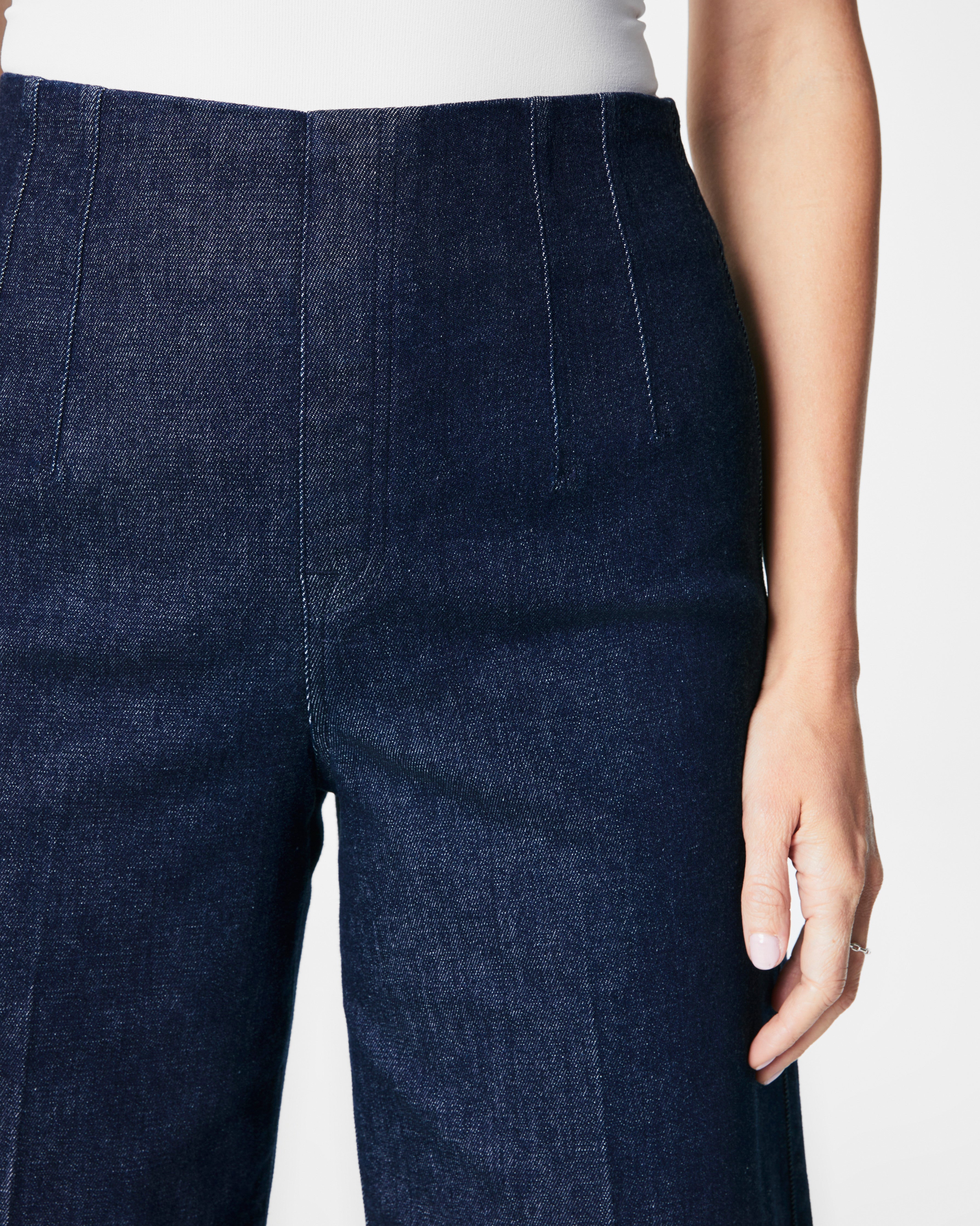 SPANXshape™ Original EveryWear Zero Waistband Cropped Wide Leg Jeans  Raw Indigo