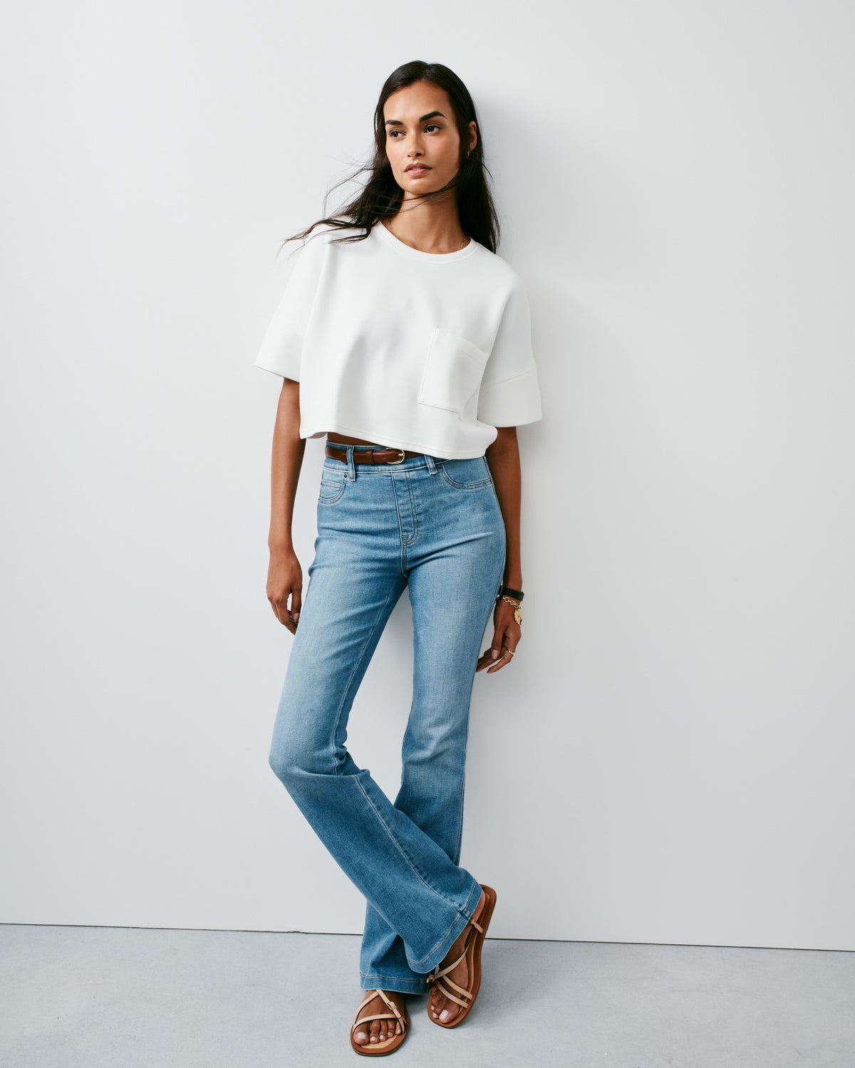 SPANXshape™ Original EveryWear Flare Jeans  Stonewashed Blue
