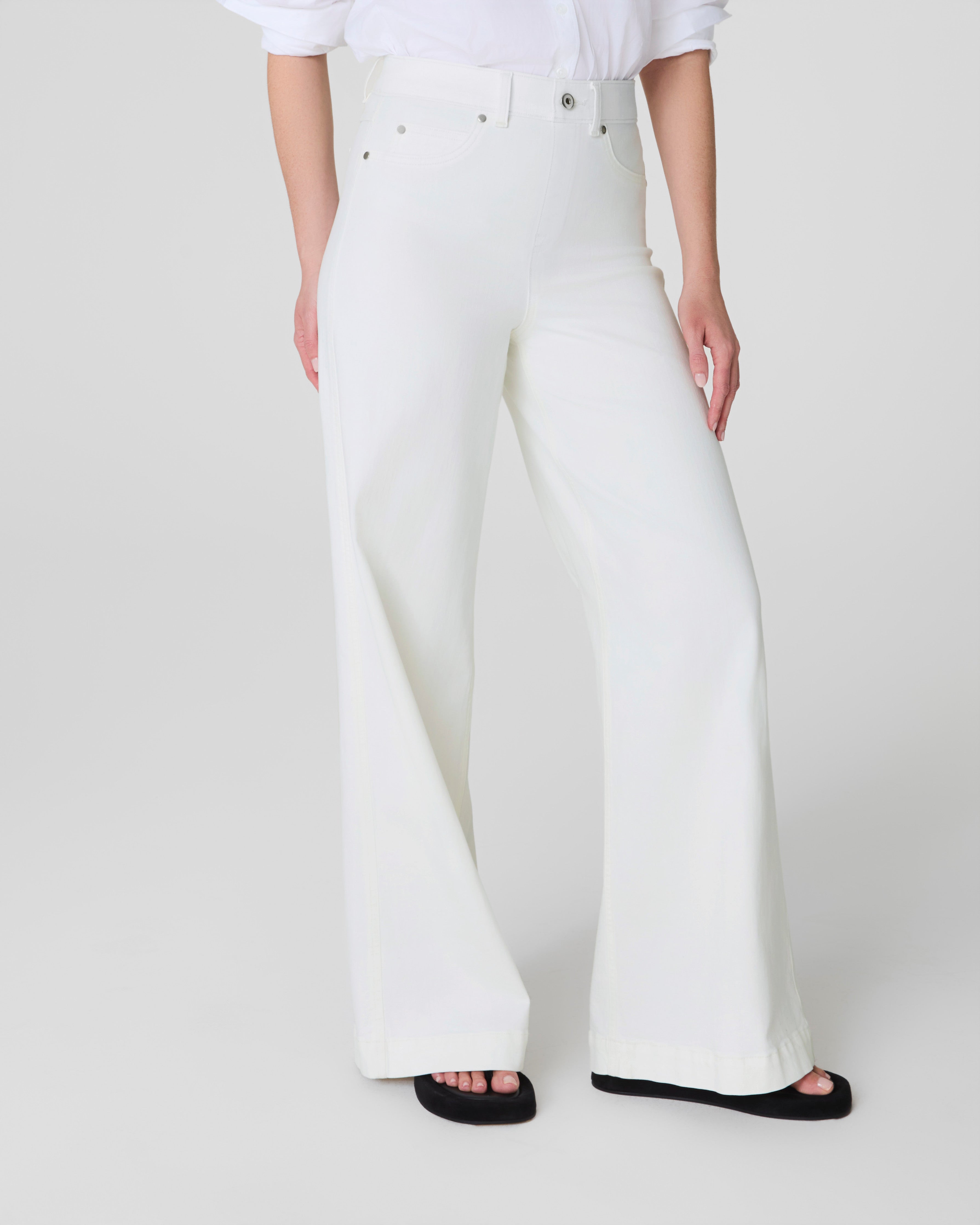 SPANXshape™ Original EveryWear Wide Leg Jeans  Chalk