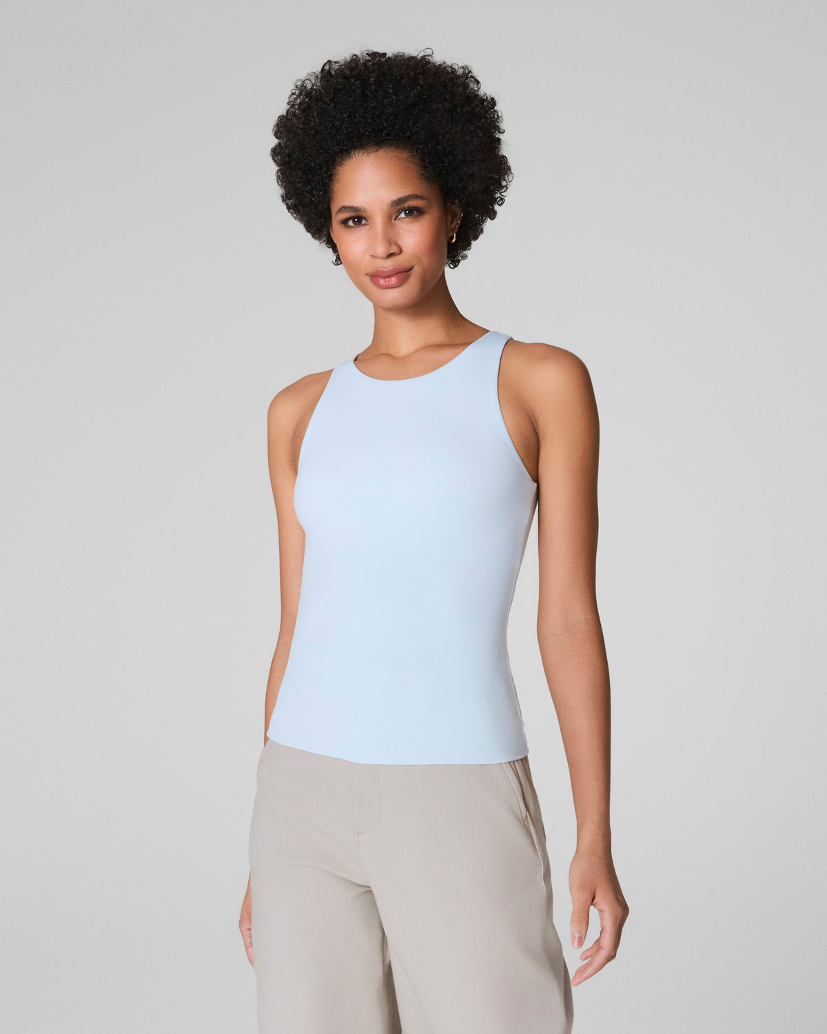 SPANXsmooth™ Jersey High Neck Tank  Sky