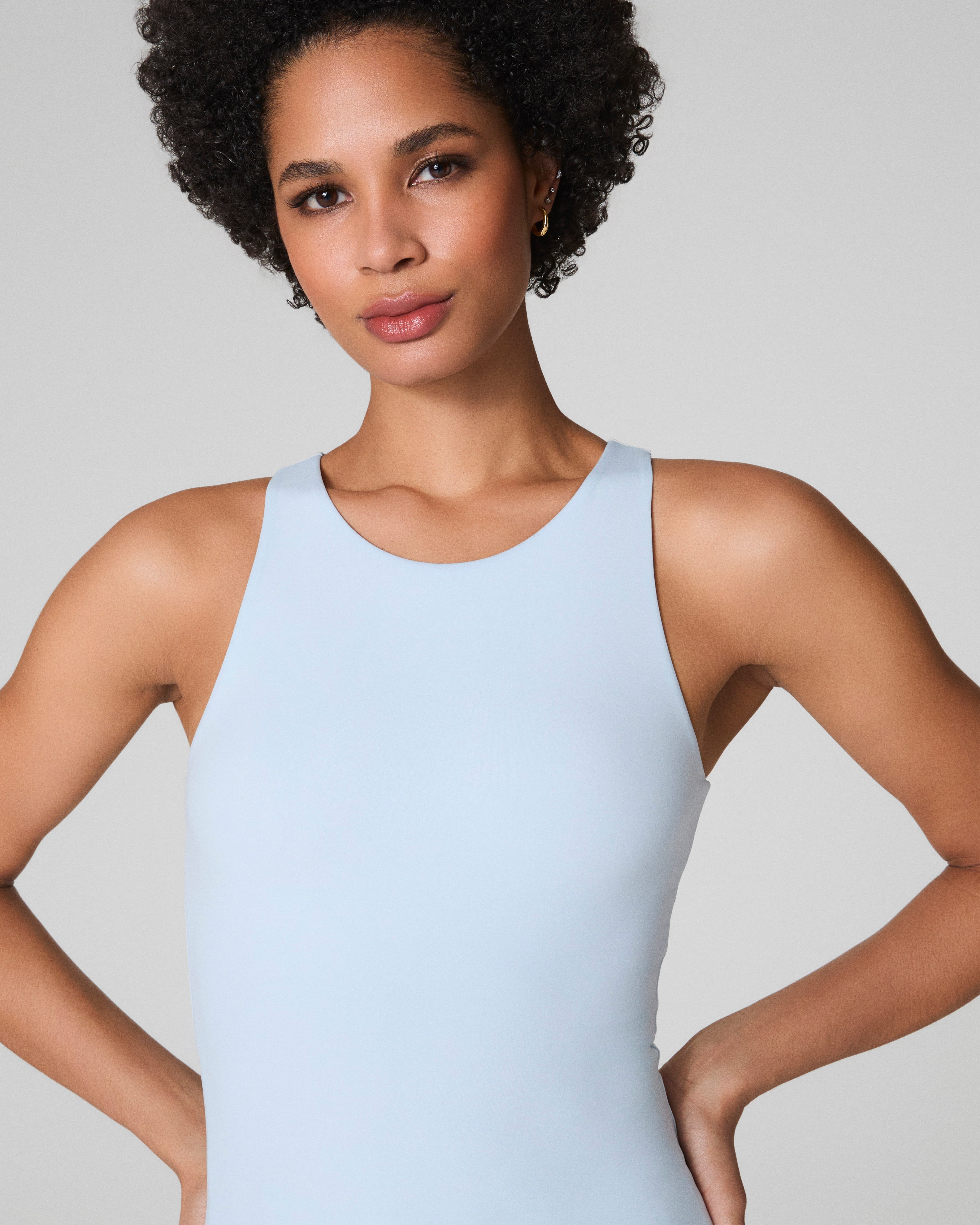 SPANXsmooth™ Jersey High Neck Tank  Sky