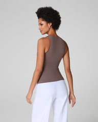 SPANXsmooth™ Jersey High Neck Tank  Smoke