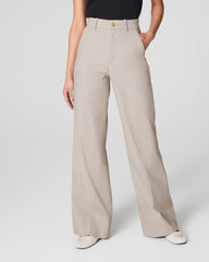 SPANXsupersmooth™ Stretch Twill Wide Leg Pant  Bone