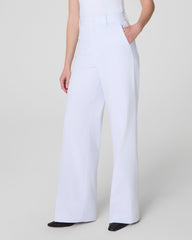 SPANXsupersmooth™ Stretch Twill Wide Leg Pant  Classic White
