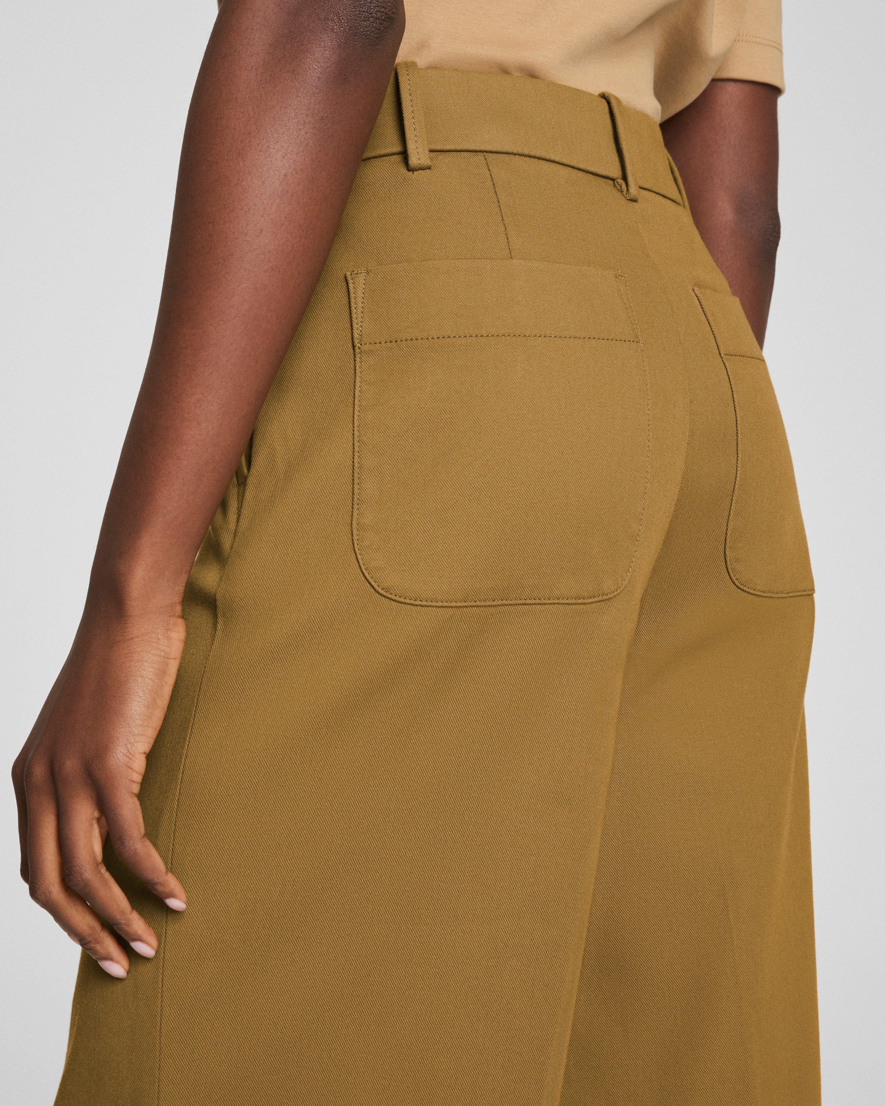 SPANXsupersmooth™ Stretch Twill Wide Leg Pant  Flax