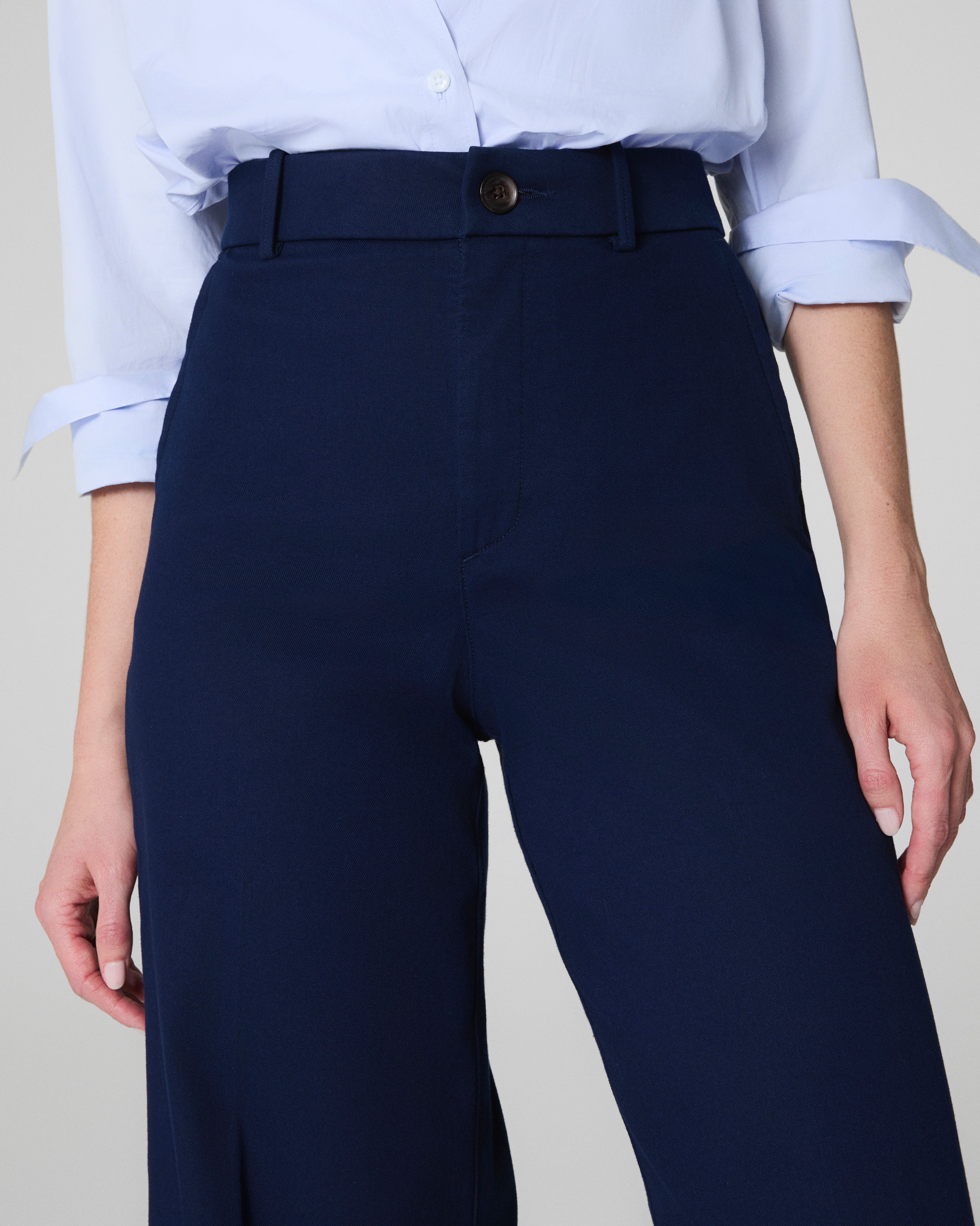 SPANXsupersmooth™ Stretch Twill Wide Leg Pant  Timeless Navy