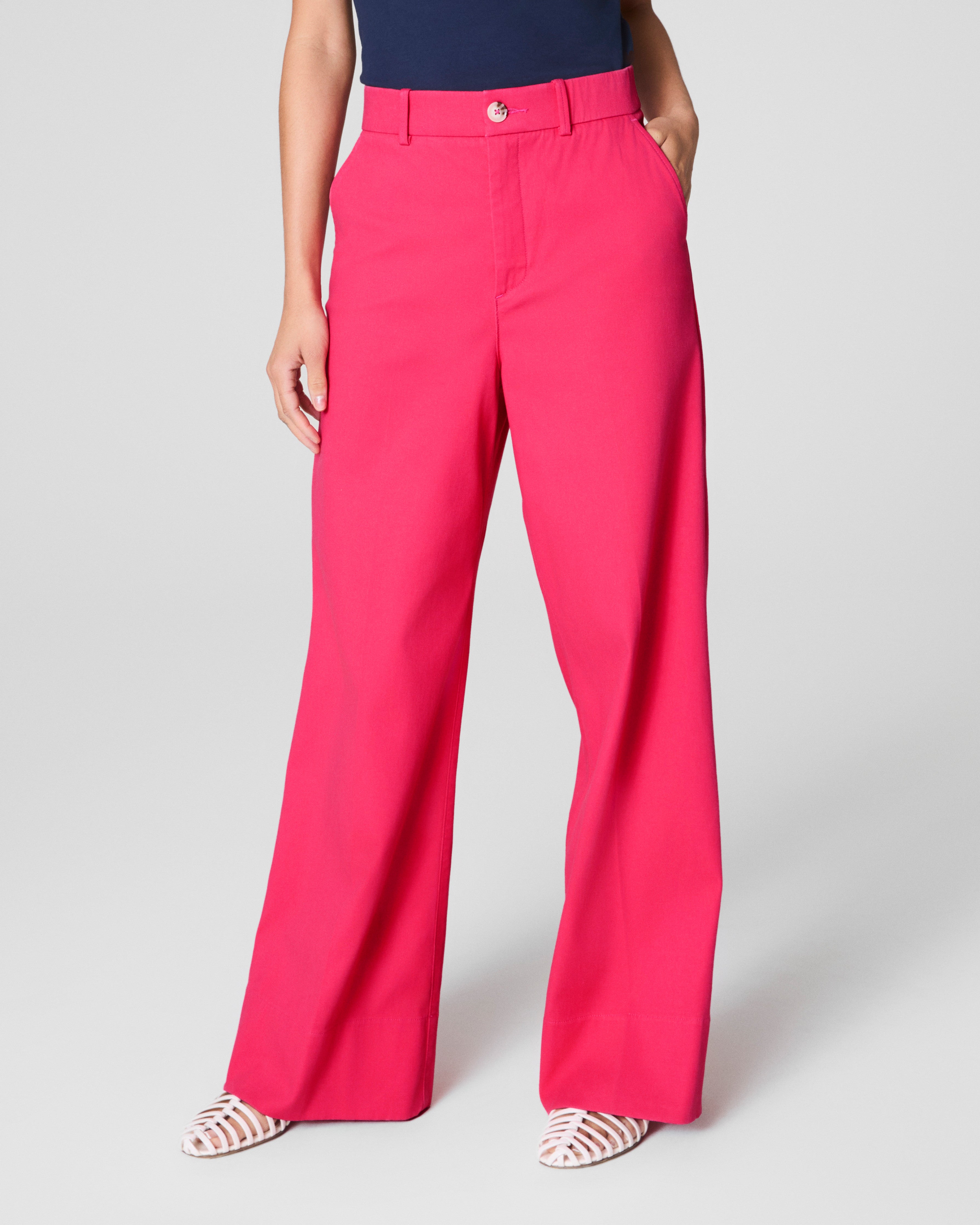 SPANXsupersmooth™ Stretch Twill Wide Leg Pant  Tulip