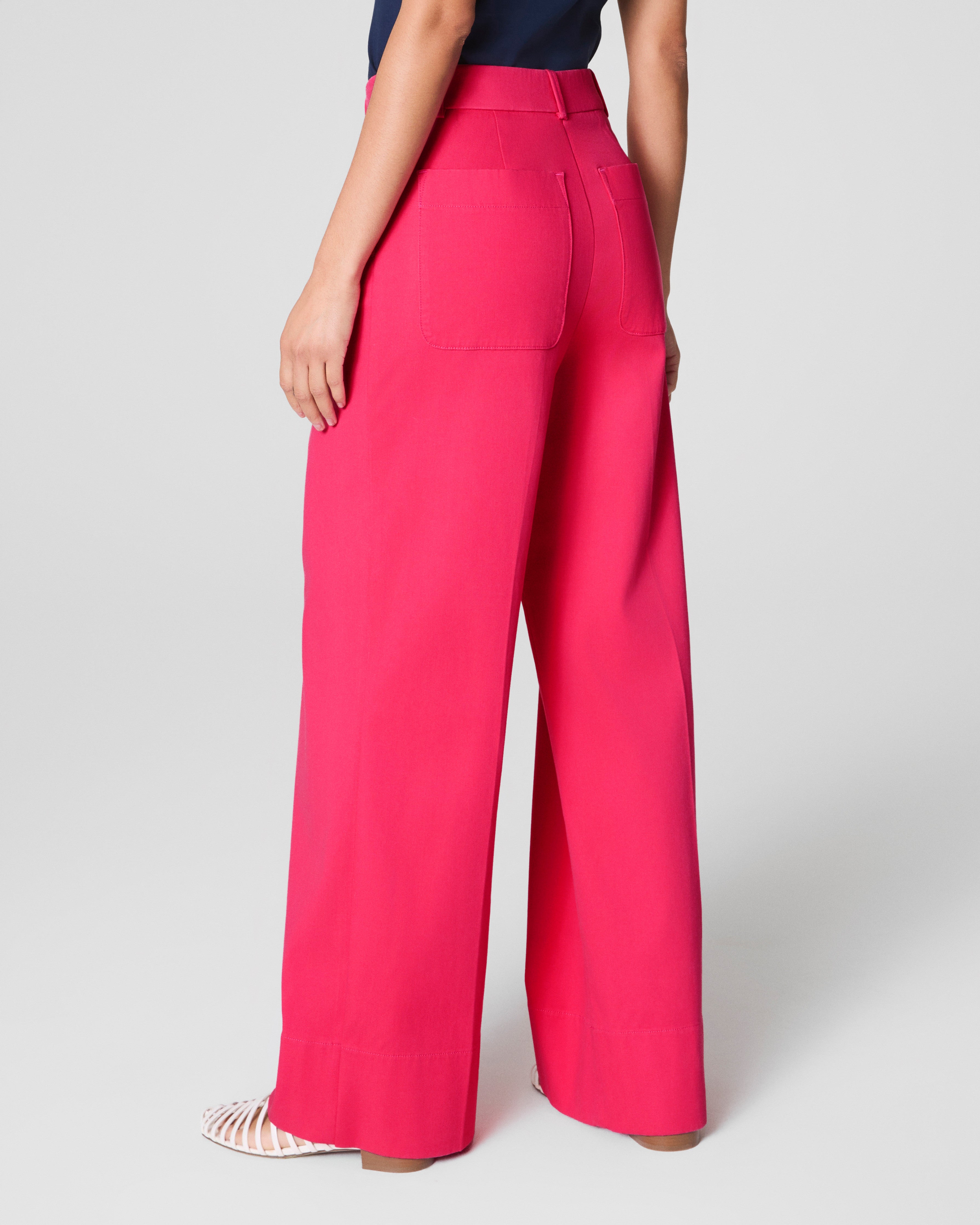 SPANXsupersmooth™ Stretch Twill Wide Leg Pant  Tulip