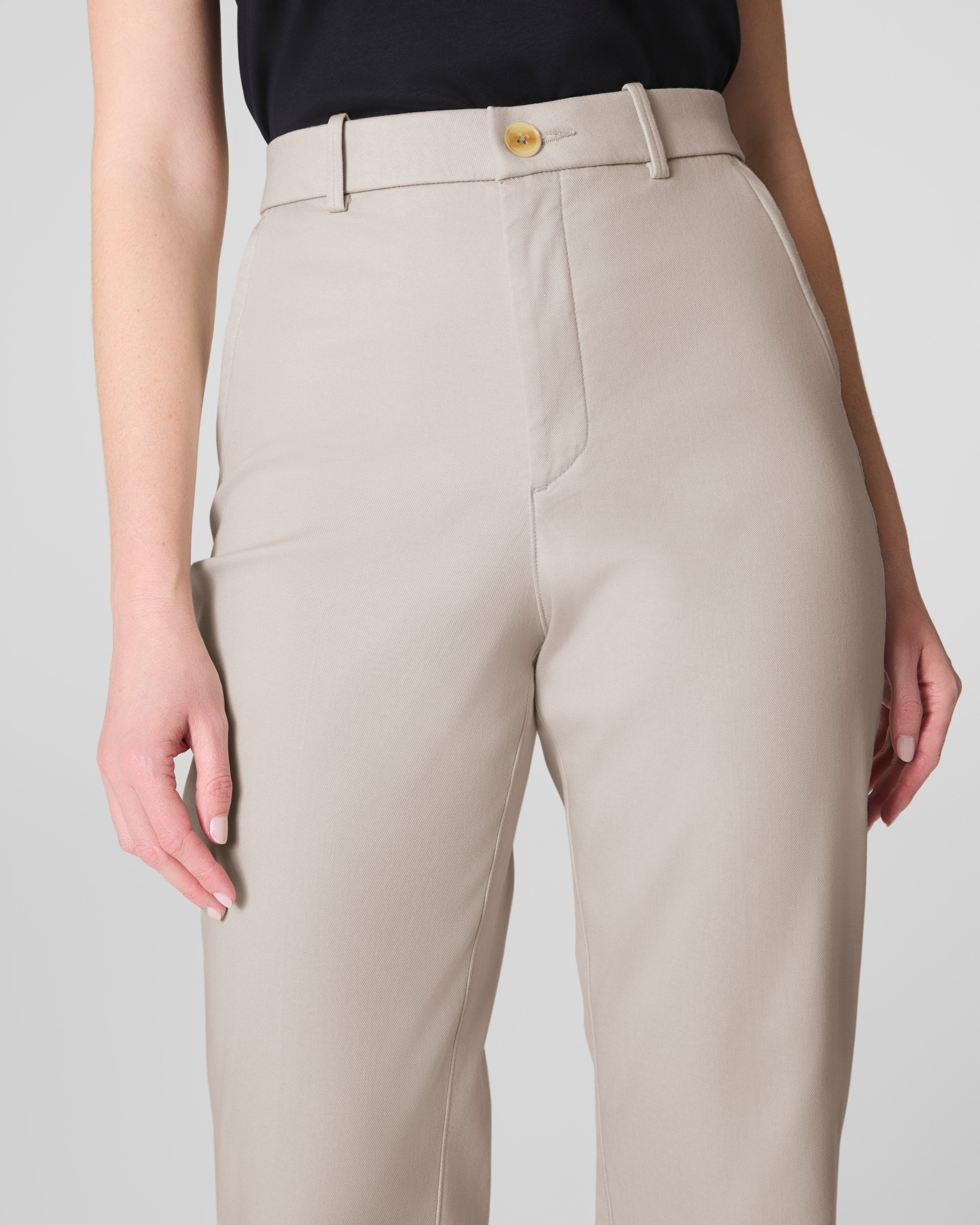 SPANXsupersmooth™ Stretch Twill Slim Straight Pant  Bone