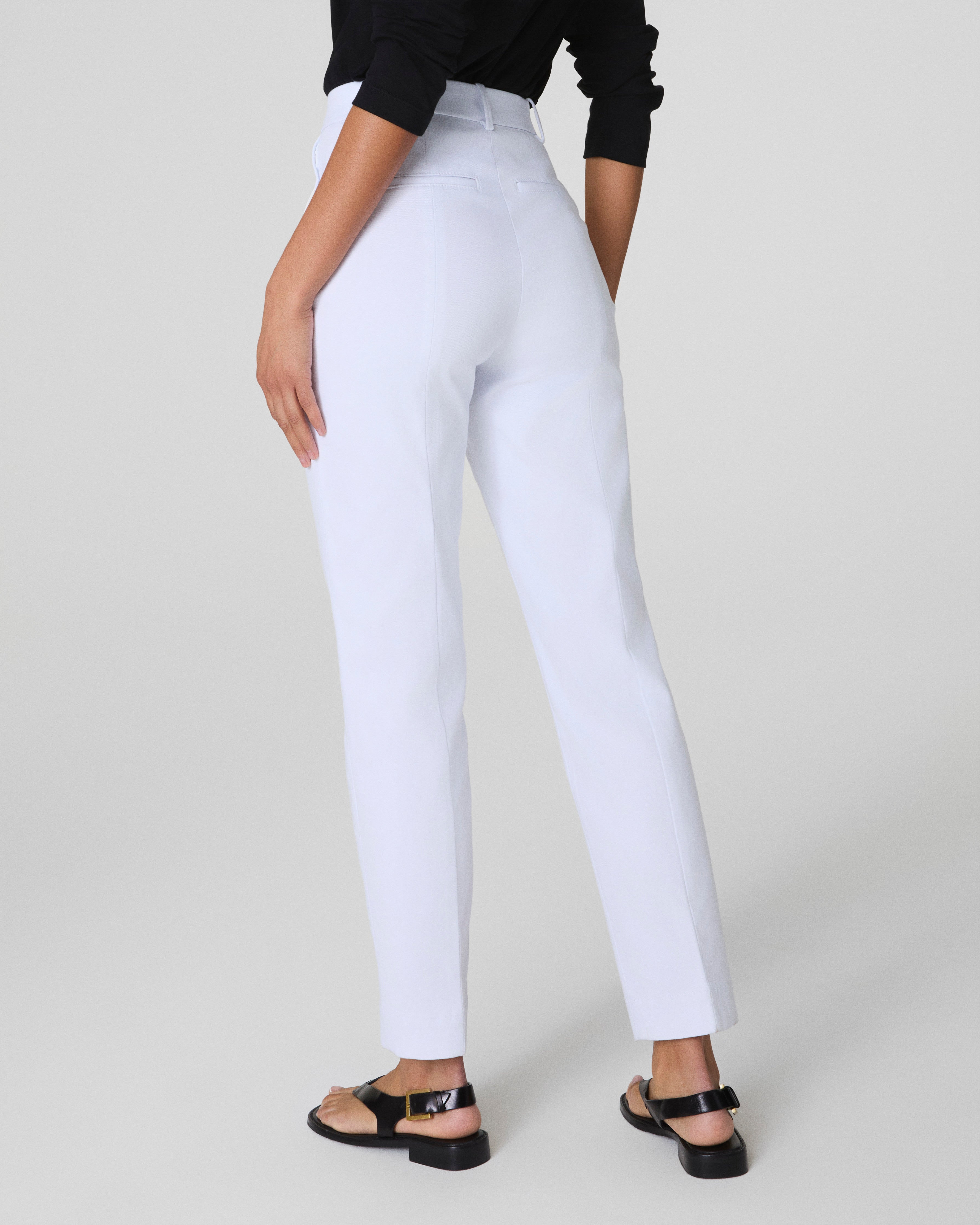 SPANXsupersmooth™ Stretch Twill Slim Straight Pant  Classic White