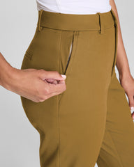 SPANXsupersmooth™ Stretch Twill Slim Straight Pant  Flax