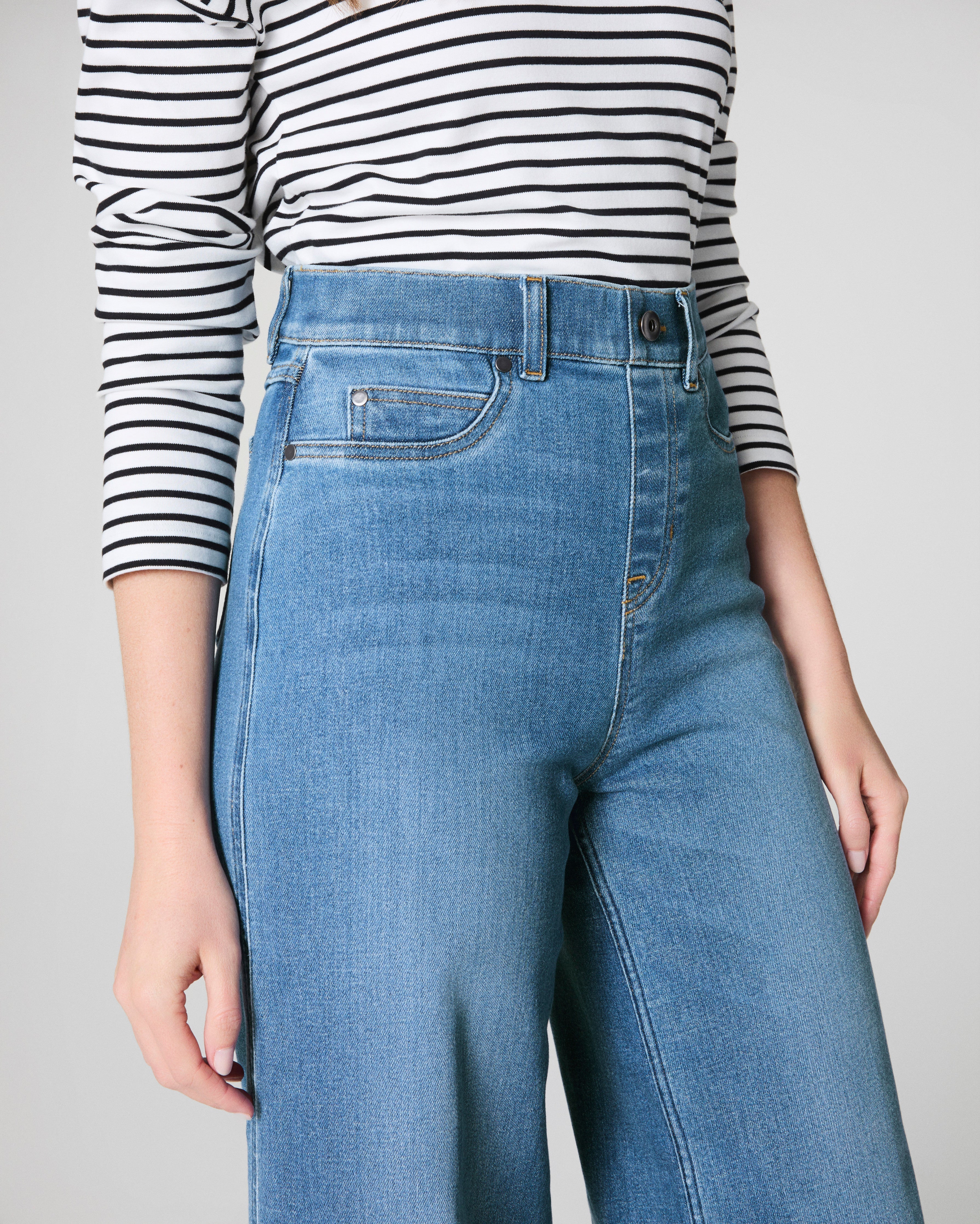 SPANXshape™ Original EveryWear Wide Leg Jeans  Stonewashed Blue