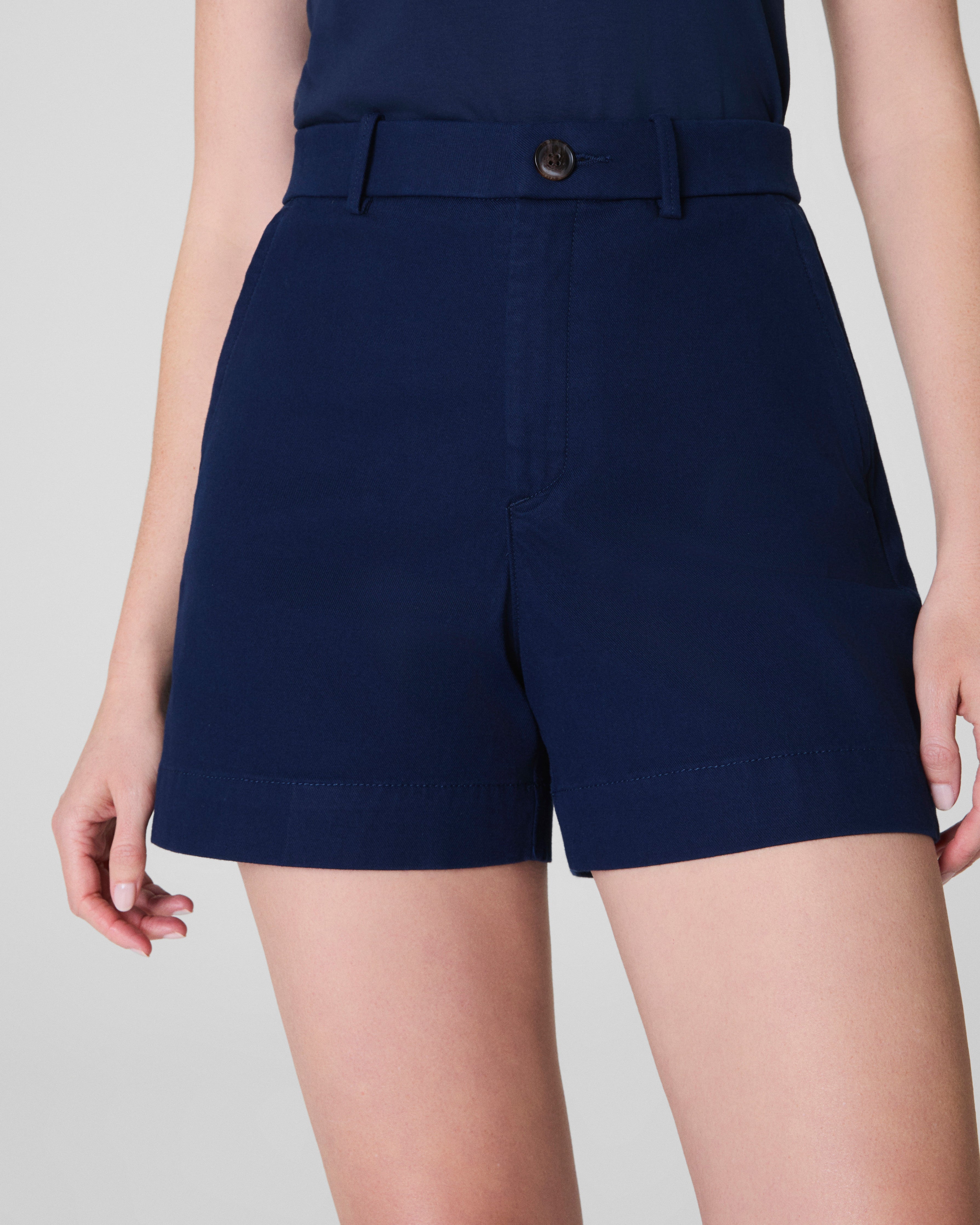 SPANXsupersmooth™ Stretch Twill Short, 5"  Timeless Navy