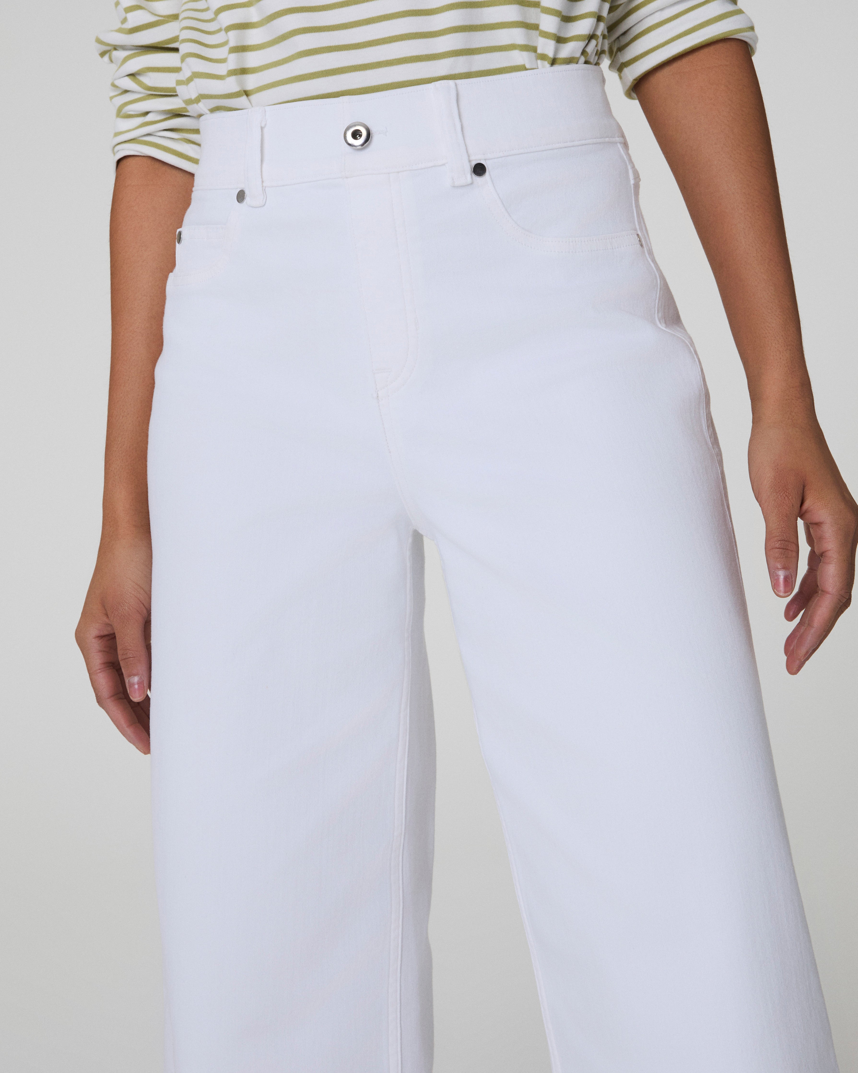 SPANXshape™ Original EveryWear Cropped Wide Leg Jeans  White