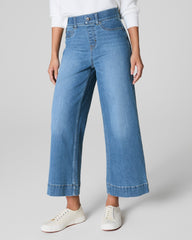 SPANXshape™ Original EveryWear Cropped Wide Leg Jeans  Stonewashed Blue