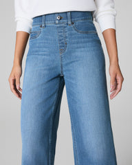SPANXshape™ Original EveryWear Cropped Wide Leg Jeans  Stonewashed Blue