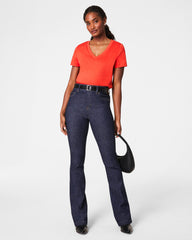 SPANX® Cotton V-Neck Tee  Poppy