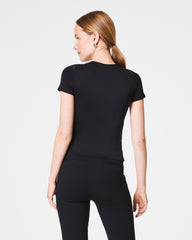 SPANXsmooth™ Jersey Crewneck Tee  Classic Black