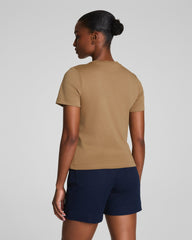SPANX® Cotton Crewneck Tee  Barley