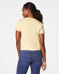 SPANX® Cotton Crewneck Tee  Daffodil