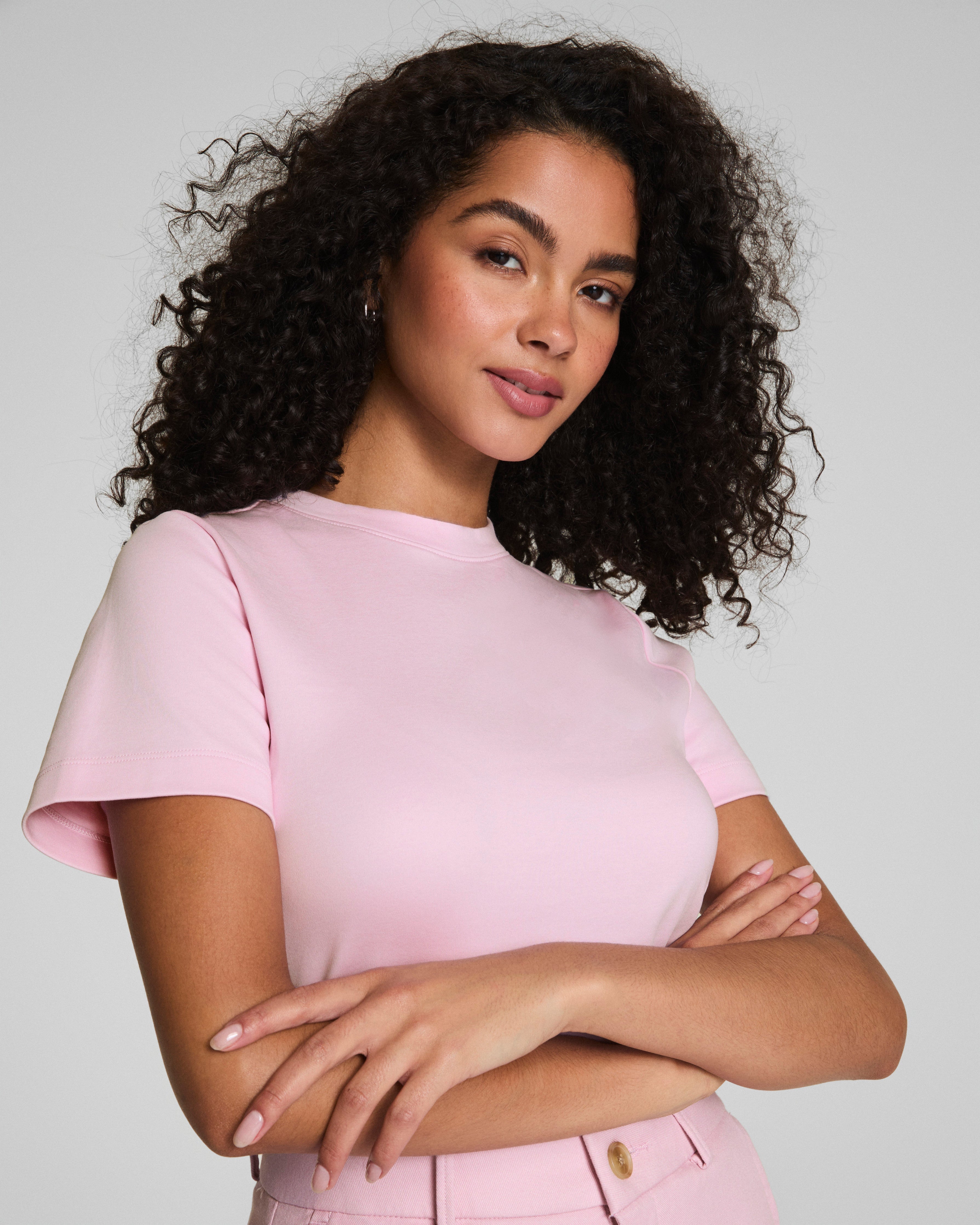 SPANX® Cotton Crewneck Tee  Lily